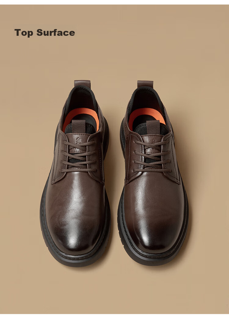 MONTAGUT Men's Shoes, 2026 British Style Spring New Light Luxury Business Formal Dress Men's Suit Lace-Up Casual Shoes, Heightening Shoes for Me 16