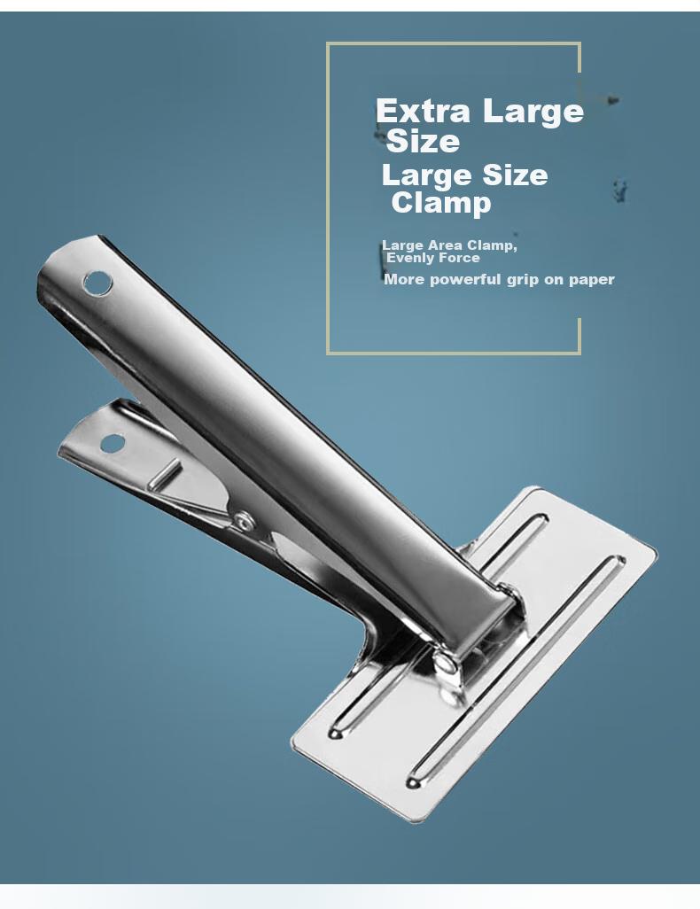 Kelangxinsheng Extra-Large Voucher Binding Clamp, Strong Accounting Document Clip, Thick Bill Holder, Financial Office Assistant Tool 4