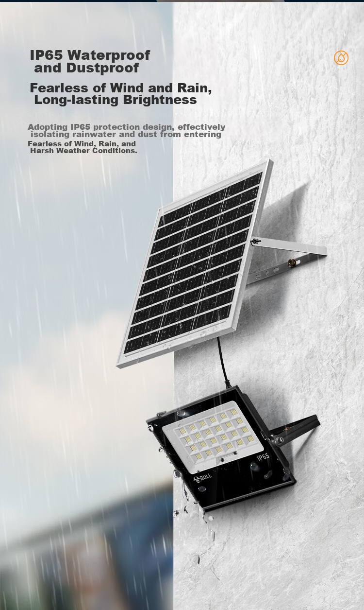 BULL Solar Light, Outdoor Garden Light, Tempered Glass, Smart Light Control, Remote Control MG-C150B 8