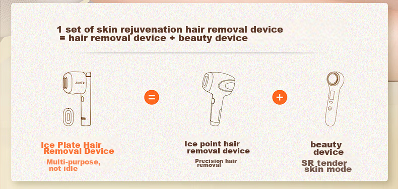 JOVS Glorious Sapphire Ice Point Hair Removal Device JR5E for Men And Women, Home Use Hair Shaver for Face, Armpits And Private Areas, Gift for Wife Or Girlfriend 25