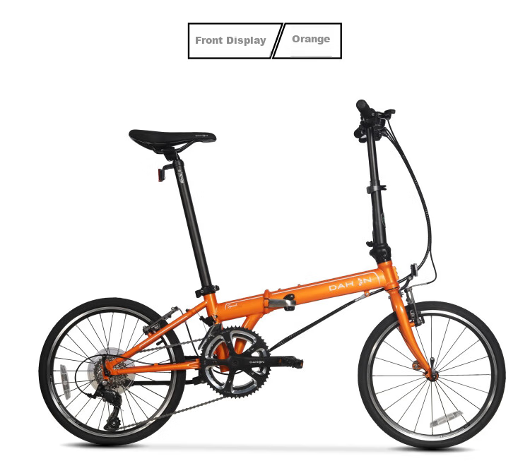 DAHON Folding Bicycle, 20-Inch, 18-Speed, Unisex Road Bike, KAC083, Orange 6