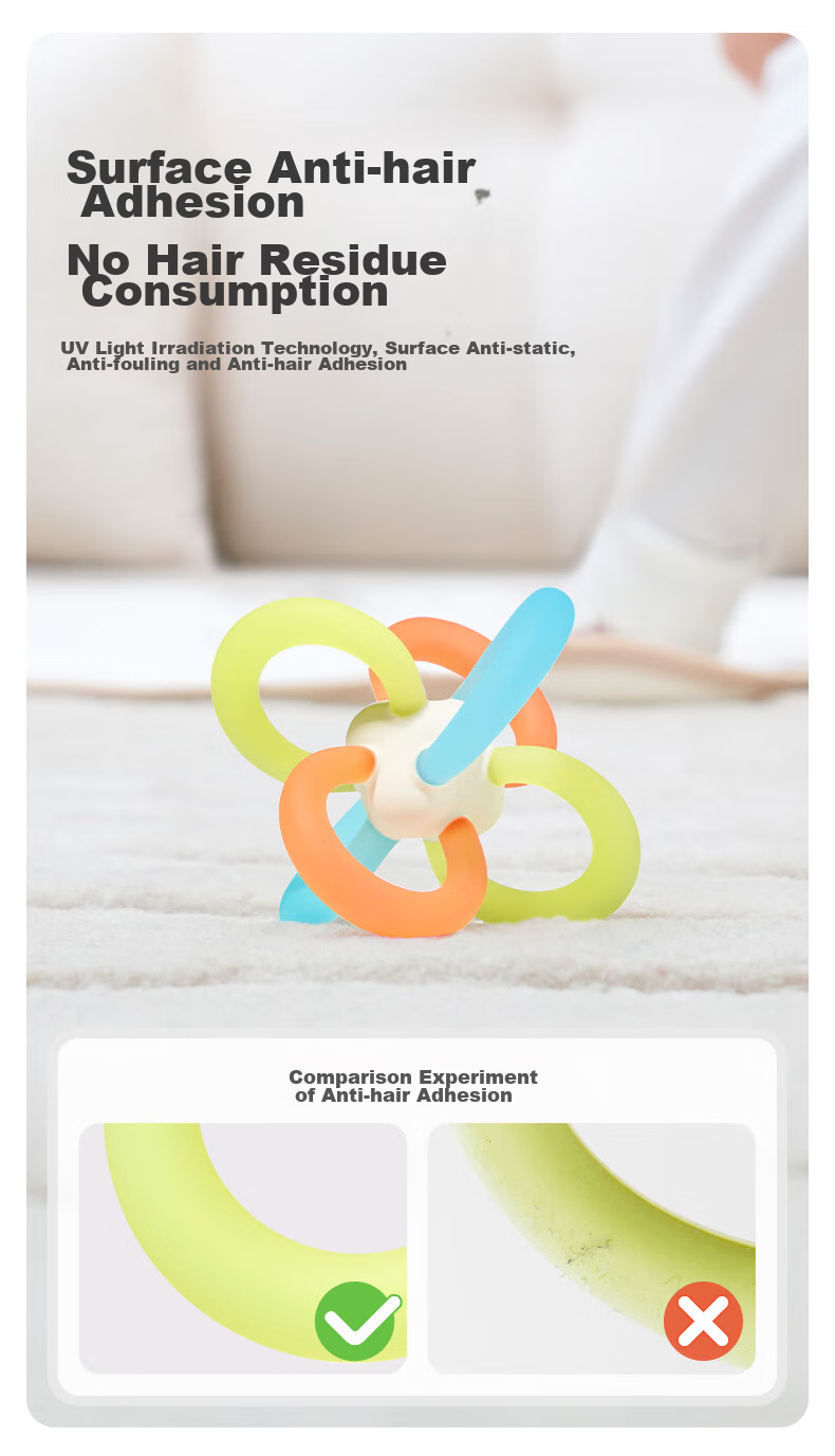 Shixi Manhattan Ball, Baby 0-6 Months Chewable Food-Grade Toy, Hand Grasping Ball for Oral Stage And Grip Training 12