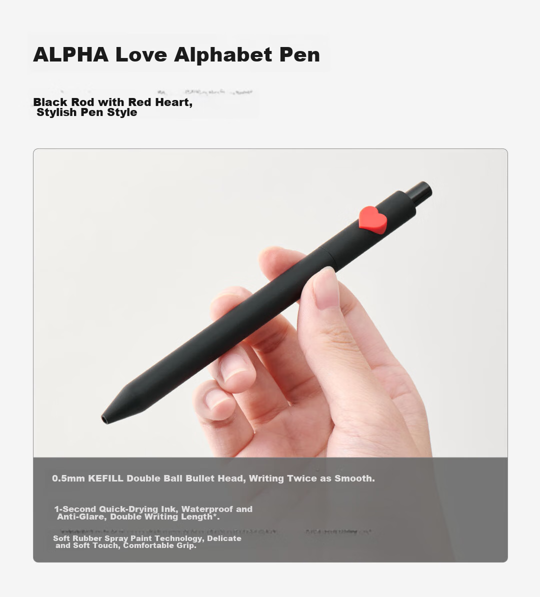 KACO CWIA Certified Exam Pen 0.5mm Black Gel Pen Smooth Quick-Dry Retractable Student Writing Pen Carbon Ballpoint Pen 5-Pack 8