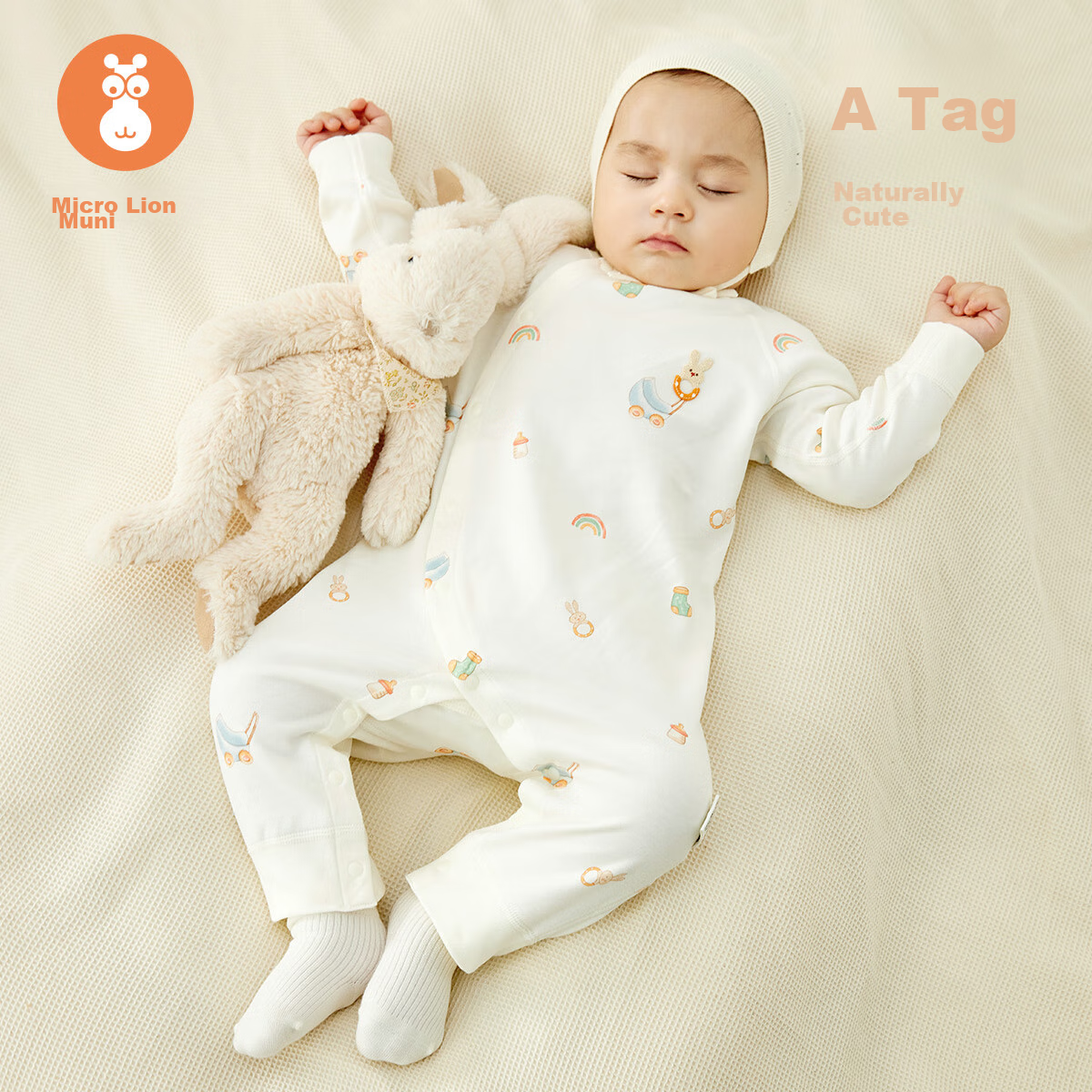 Wismorni Baby Clothes Spring And Autumn, Unisex Infant Romper, Pure Cotton Long-Sleeve Bodysuit, Crawling Suit, Spring Outfit, Cute