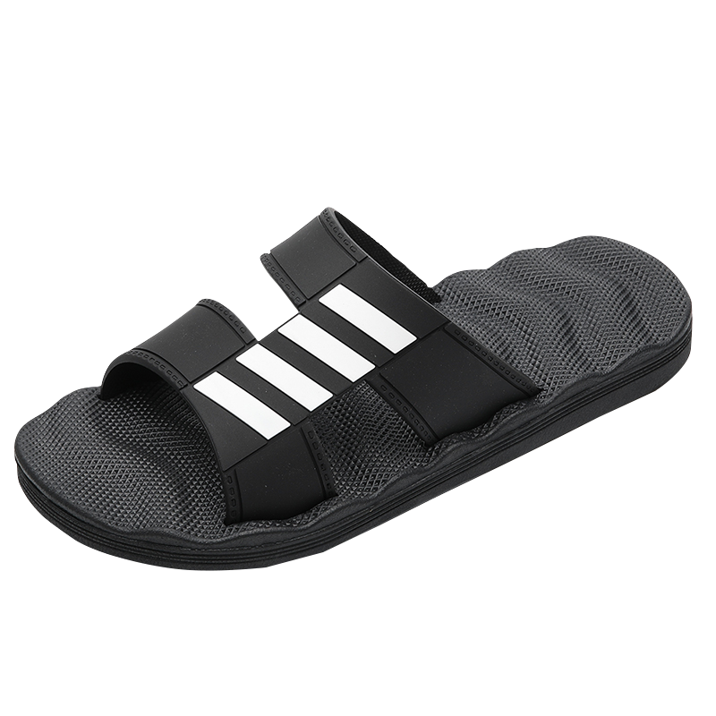 CARTELO Men's Casual Slippers, Bathroom Home Slide Sandals, Versatile Sandals, Men's Shoes, 1492 Black And White, Size 42