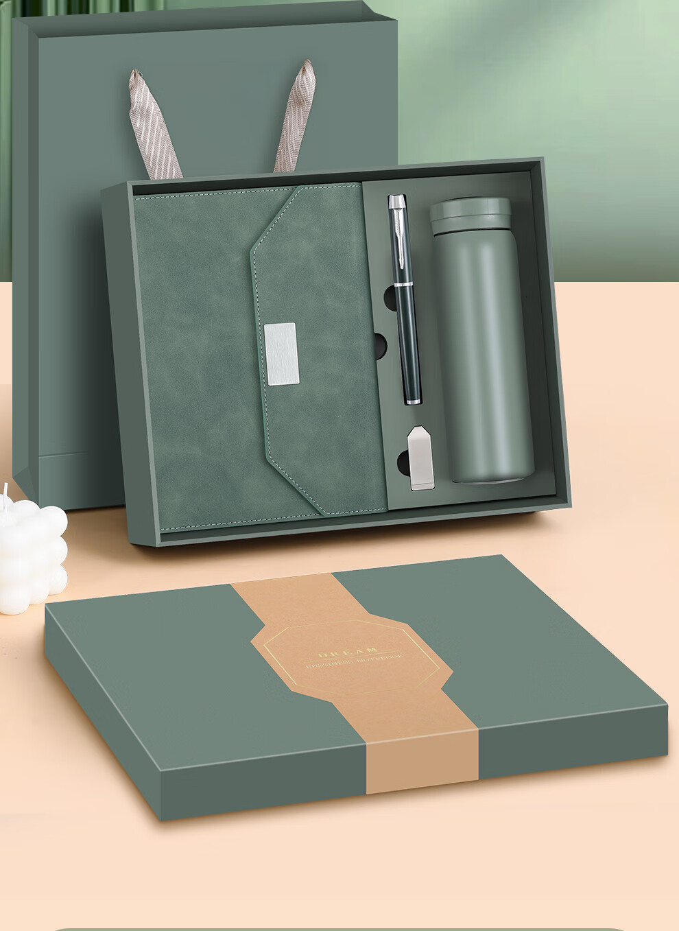 Jiaranheng Notebook Gift Box Set with Thermos, Stylish Gift for Teachers, High-Quality Office Supplies, Customizable Gift for Clients 2