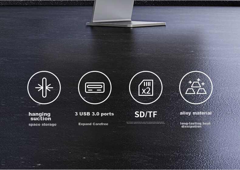 UGREEN Type-C Expansion Dock Compatible with Apple iMac, Magnetic Expansion Hub, Multifunctional USB Hub, Card Reader, Data Transfer, Laptop 3