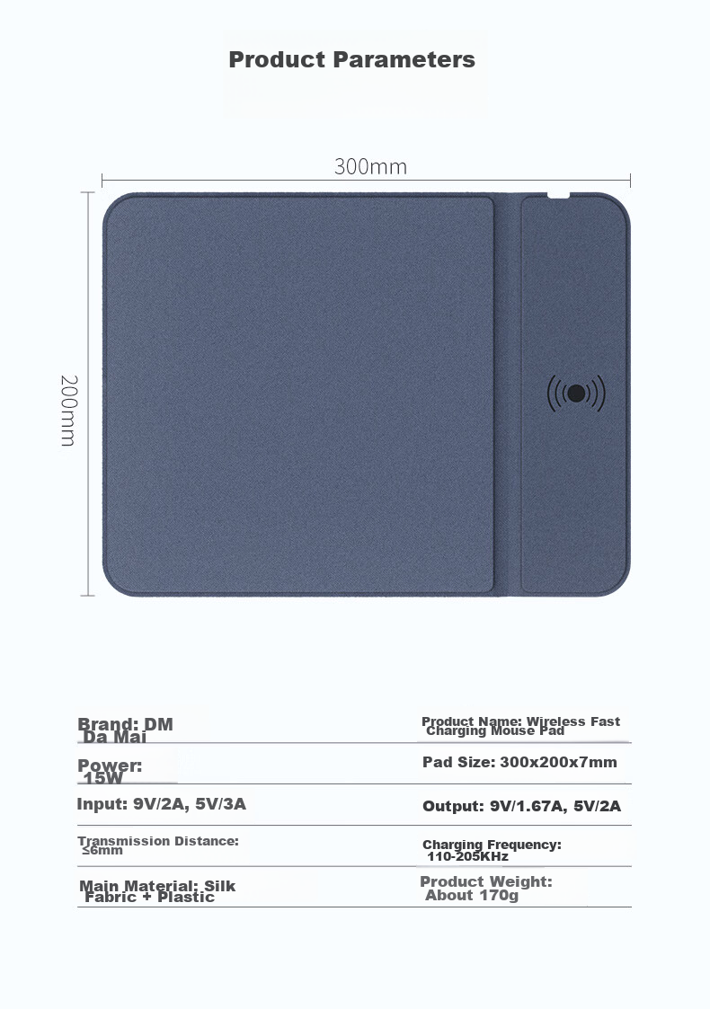 DM Daimai Large Mouse Pad 900*400, Computer Office Leather Desk Mat, Waterproof Leather Tablecloth, Desk Pad for Writing And Gaming Keyboard, MP005 9