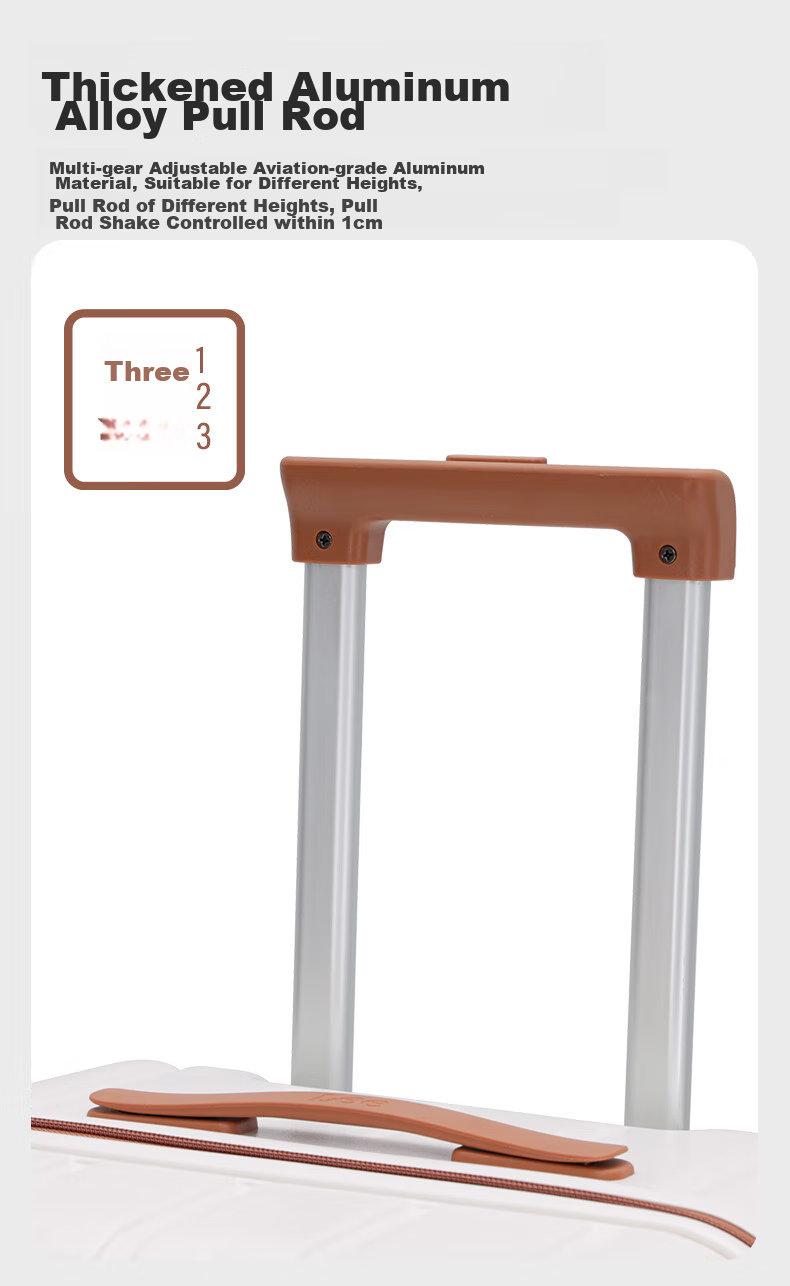 Lee High-Quality Large Capacity Thickened Suitcase, Trolley Case, Student Carry-On Luggage, Travel Password Lock Case, Aurora White, 28 Inches 13