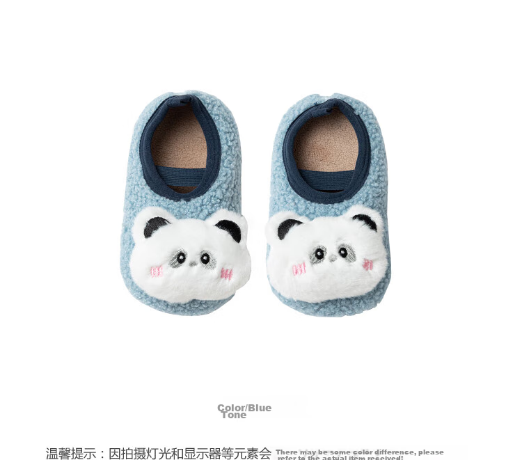 BALABALA Baby Floor Socks, Non-Slip, Glue-Dotted, Winter Fleece-Lined, Infant Warm Socks, Toddler Walking Socks, 209425172203 12