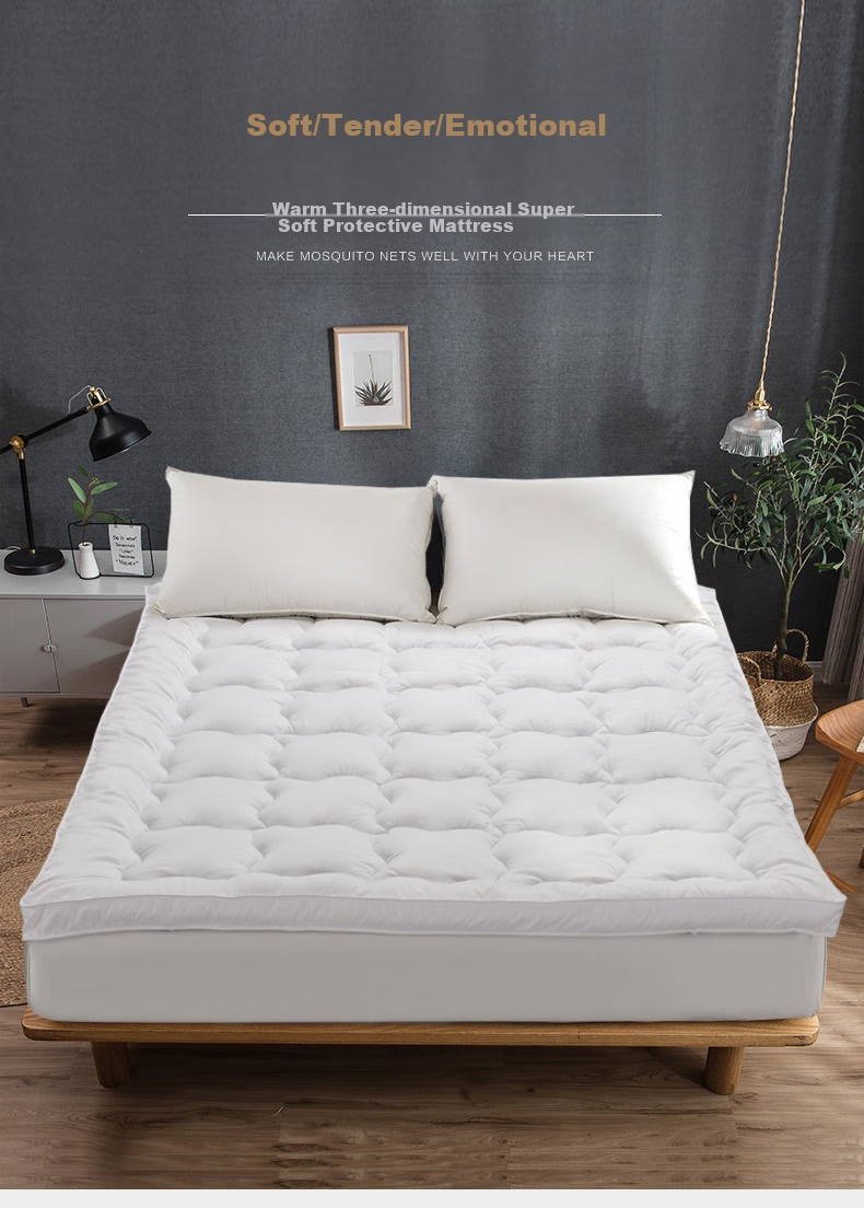 FUANNA Mattress Protector, Non-Slip Thickened Bed Pad, Foldable Washable Mat, Enlarged Tatami Pad for 1.8-Meter Bed 1