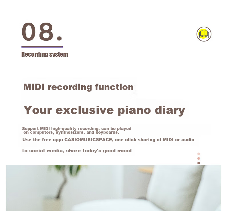 Casio Digital Piano EPS130 Red Electronic Digital Piano with 88 Weighted Keys, Beginner Standalone Unit, Wooden Piano Stand, Gift Package 16