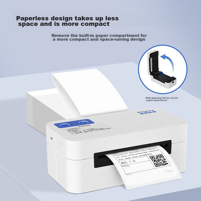 QIRUI QR-368PD-4G Duoduo Cloud Printer Wireless Remote Mobile Cloud Printer Thermal Label Barcode Adhesive Shipping Label Printer