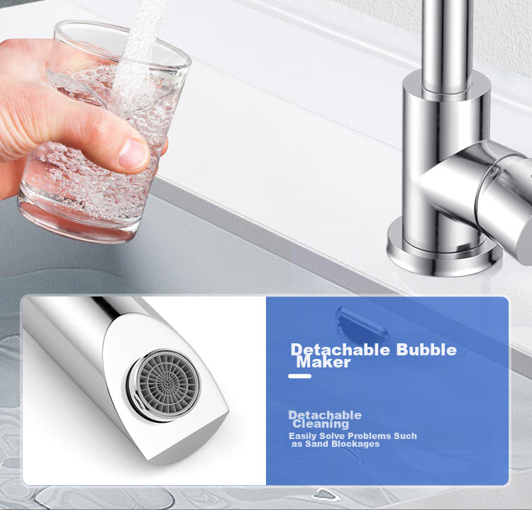 MEJUE Basin Faucet, Hot And Cold Dual Control, 360° Double Rotation, Bathroom Sink Faucet Z-1201 11