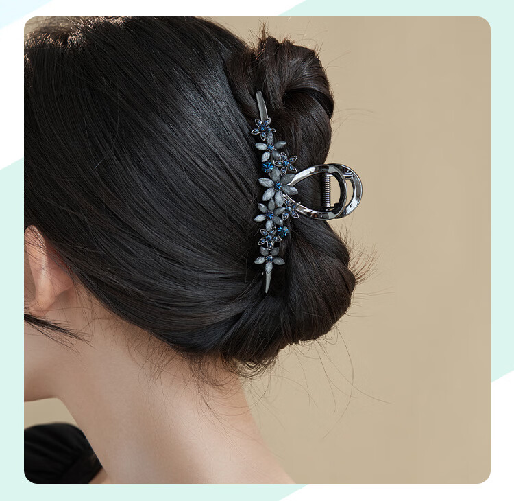CHIMERA Luxury Hair Claw Clip, High-End Hair Accessory for Women, Elegant Rhinestone Hairpiece for Back of Head, Birthday Gift for Wome 7