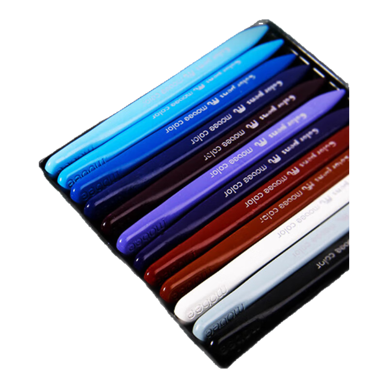 Mobee Triangular Crayons for Children's Drawing And Oil Painting, Art Supplies, 24 Colors MOA-0015, Travel Gift for National Day Outings, Educational Tool