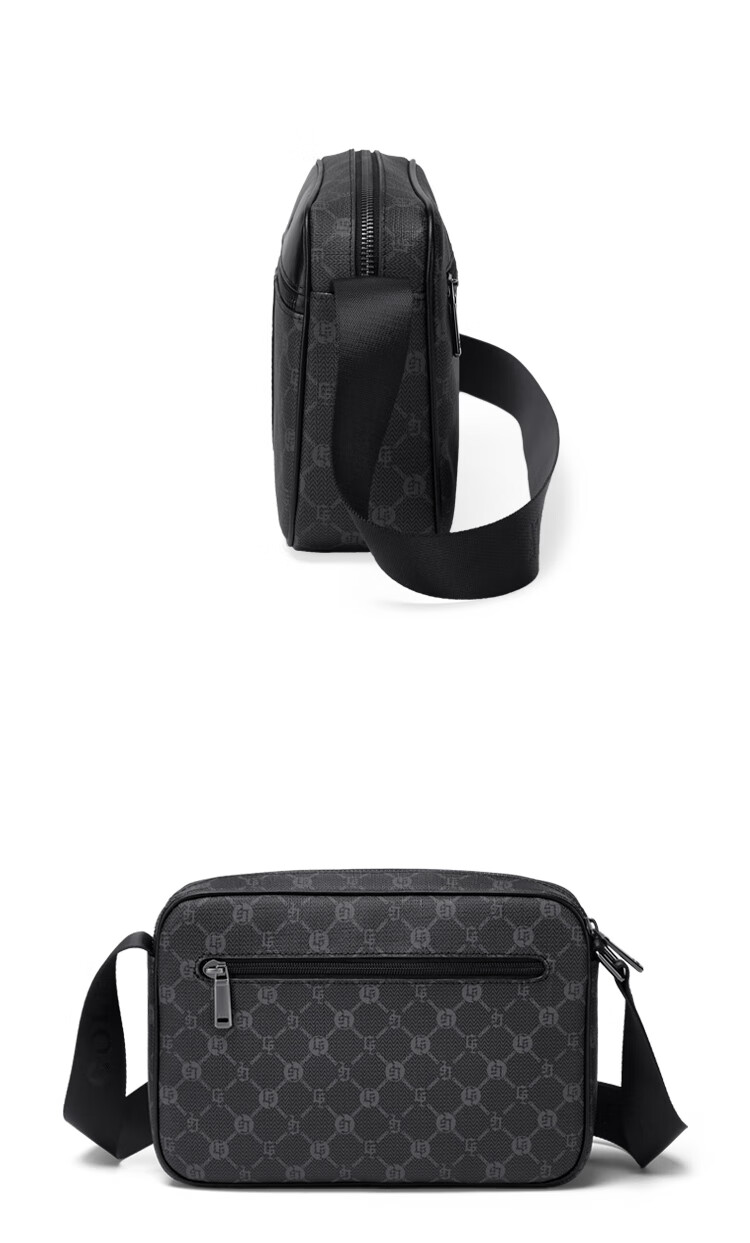GOLF Men's Printed Single Shoulder Crossbody Bag Multi-Compartment Waterproof Business Commuter Bag for Phone and iPad 19