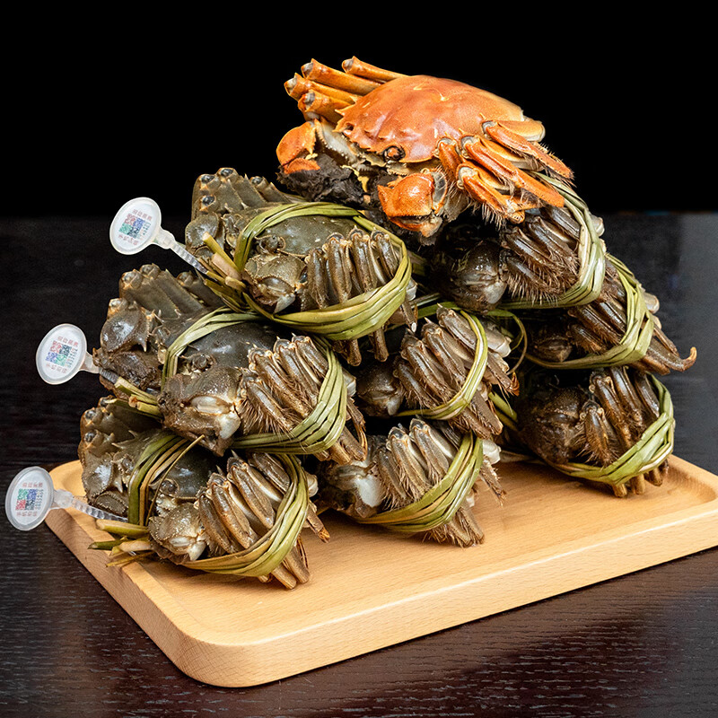 【活蟹】赴鲜记阳澄湖大闸蟹 母蟹膏蟹2.5两/只10只 送礼礼盒 源头直发 一件包邮