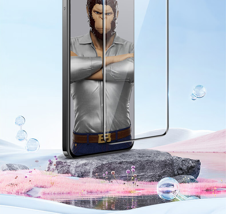 Lanxingxiansheng [3D Hot Bending Large Arc Edge] Tempered Glass Screen Protector for Vivo X200Ultra, Full Adhesive High Definition Clear Anti-Drop Anti-Fingerprint Protective Film for OnePlus 13 Smartphone 2