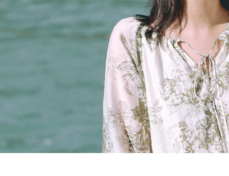 Dme Elegant Floral Print Long Dress, Artistic Ink Painting Design, Slimming One-Piece Dress, Floral Print, Size S 14