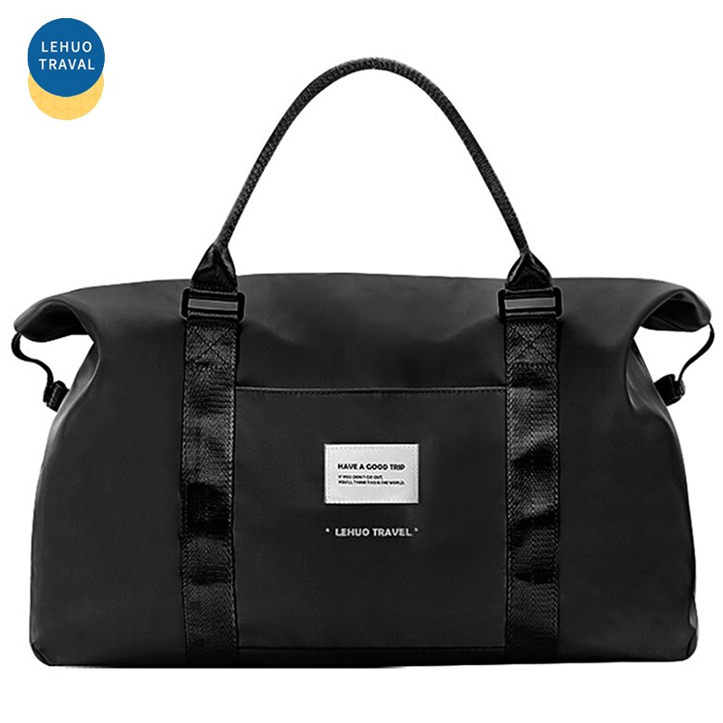 Lehuolvxing Travel Bag for Men, Large Capacity Handheld Luggage, Portable with Handle, Suitable for Short Trips And Carry-On, Simple Storage Bag