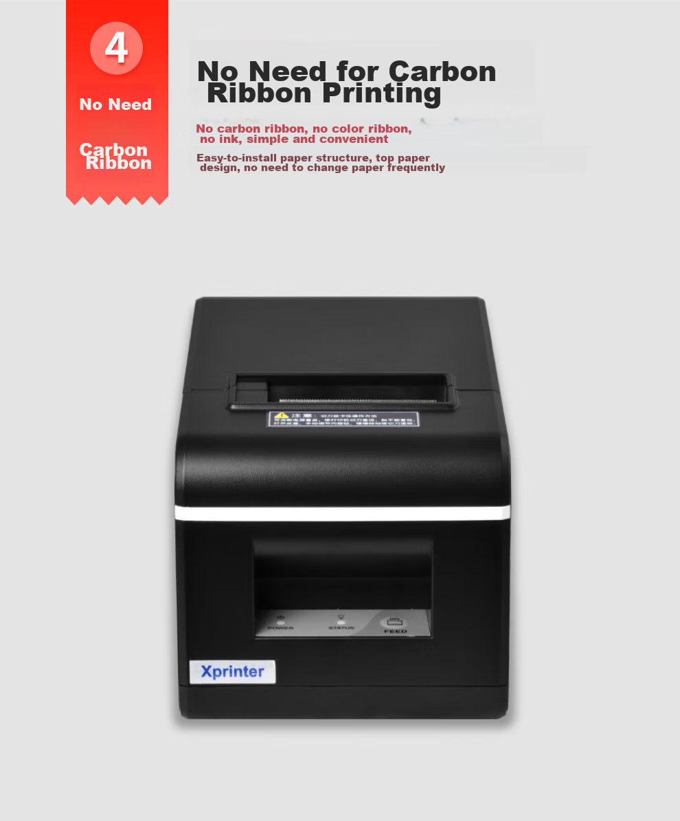 XINYE XP-Q90EC, 58mm Thermal Receipt Printer with Automatic Paper Cutting, Ethernet Version, for Meituan Takeout, Supermarket, Retail Cashier Receipt Printing with Cutter 10