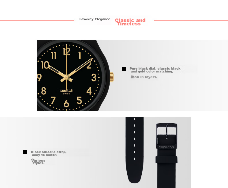 Swatch Swiss Watch, Simple Quartz Wristwatch for Middle And High School Students, Exam Graduation Gift, Gold Password 2.0 6