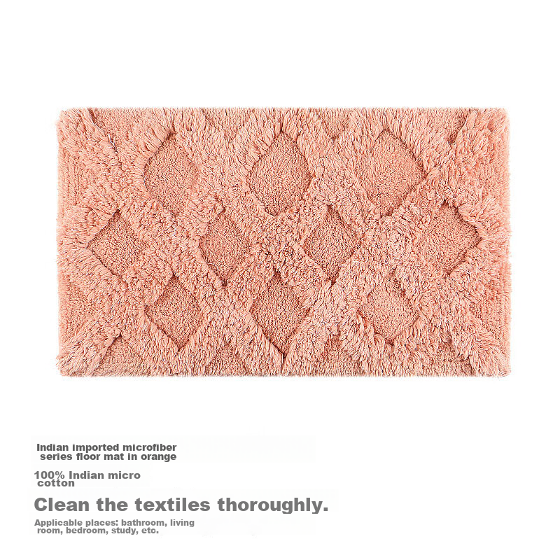 Amarelle Elegant Orchid High-Quality Absorbent Bathroom Mat, Dirt-Resistant Non-Slip Mat26 Rose Red (50*80cm)