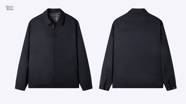 FIRS Lapel Jacket, Business Style, Mulberry Silk, Smooth Texture, Soft, Wrinkle-Resistant, Classic Fit, Slim-Fit, Simple Solid Color Jacket 17
