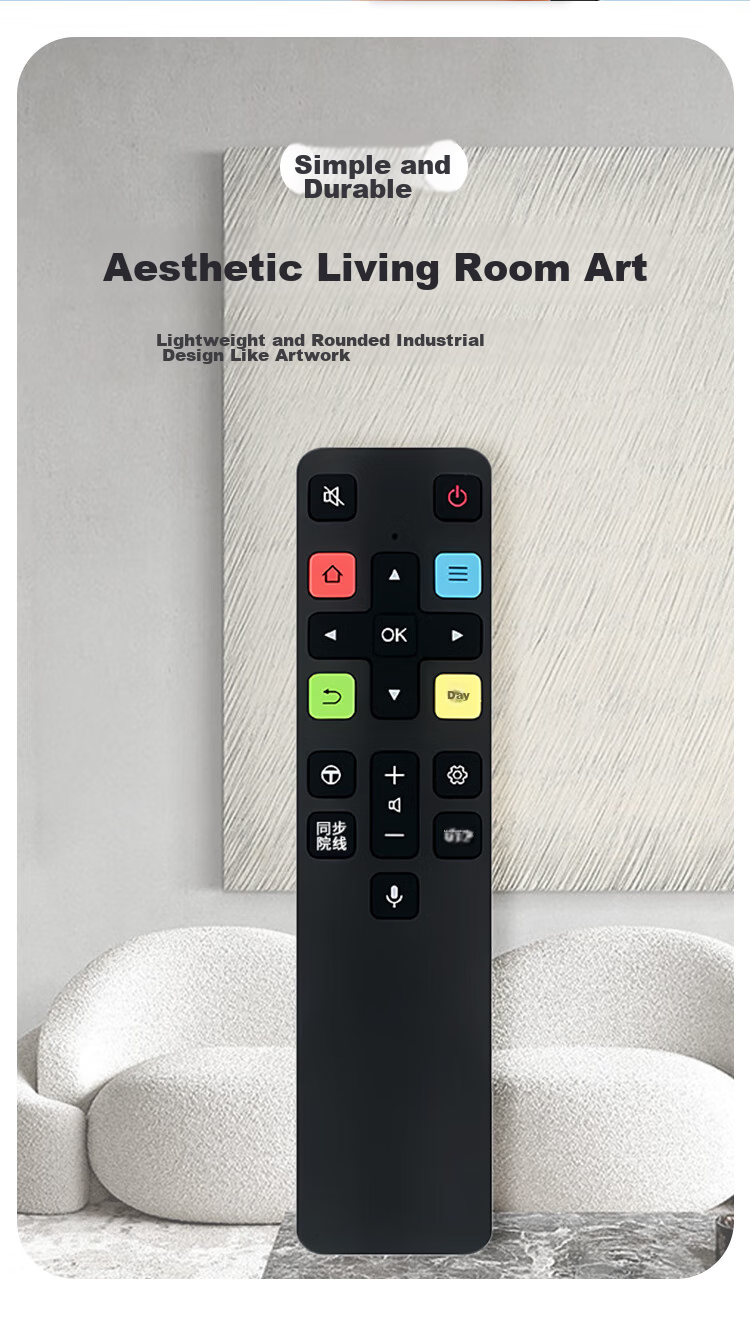 Jinying Voice Remote Control for TCL TV, Compatible with RC801C/D 65A880C 49A950C, Smart Remote Control Panel for TCL LCD TVs 5