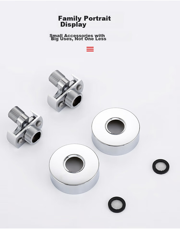 Larsd Shower Head Universal Elbow Full Copper Connector Mixing Valve Reducer Eccentric Angle Adjustable Coupling, 1 Piece Set T51 11