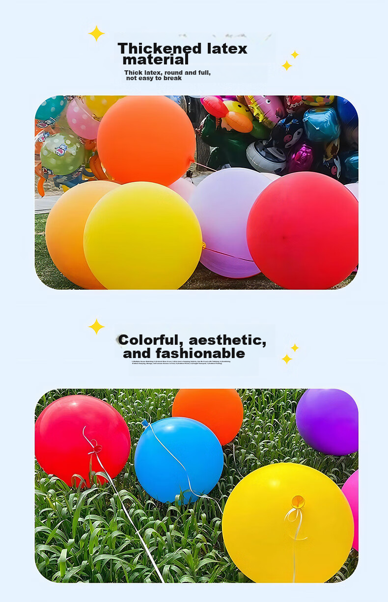 Duomeiyi Birthday Large Balloon, 36 Inches, Red, Children's Balloon, Birthday Scene Decoration, Outdoor Atmosphere, Photo Props 4