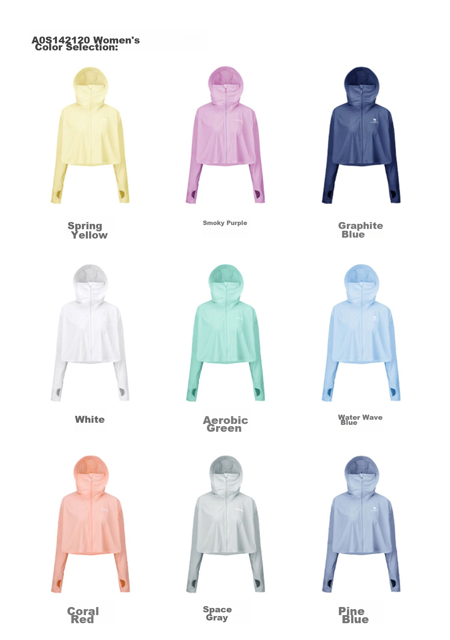 CAMEL Women's Sun Protection Clothing for Spring And Summer, UV Protection UPF50 Outdoor Short Skin Coat A0S142120 8