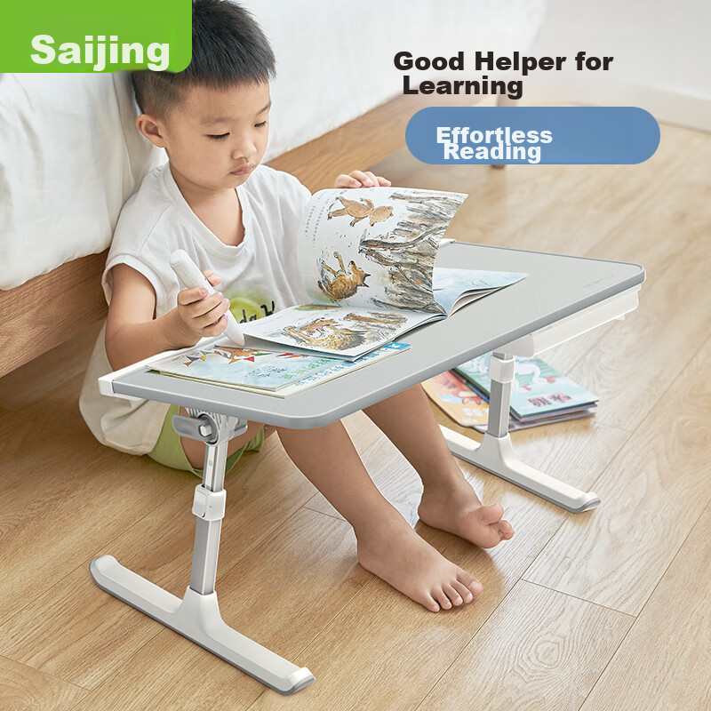 Saijing Small K7 Bed Desk, Study Table, Picture Book Stand, Reading Rack, Foldable Learning Table, Portable Writing Desk