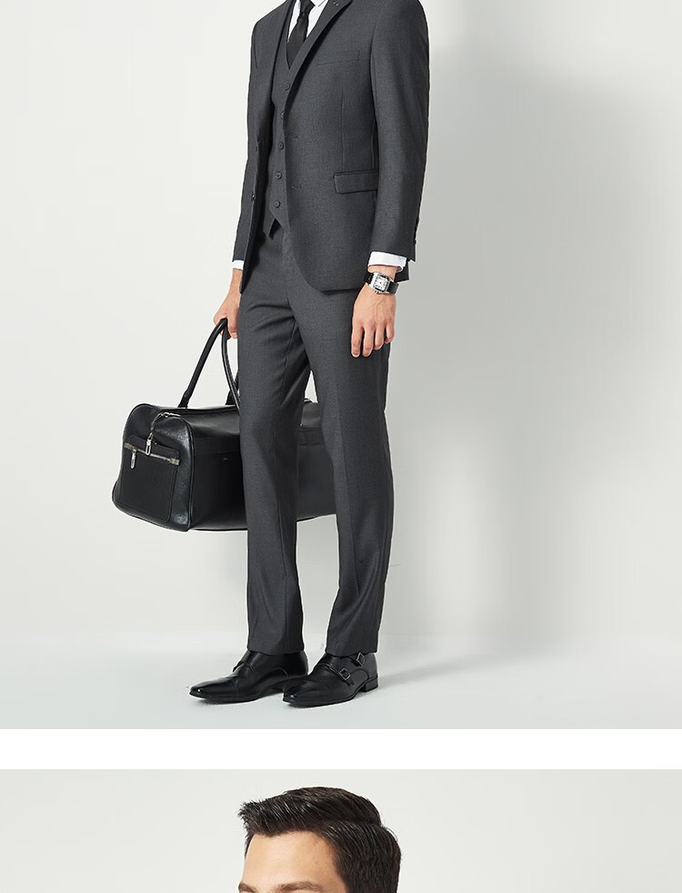 FIRS Men's Suit Set, Slim Fit Professional Formal Wear, Business Attire for Grooms, Wedding Attire for Me 12
