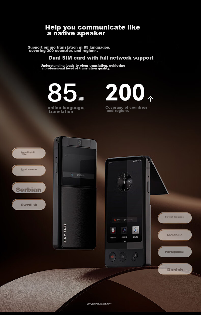 IFLYTEK Dual-Screen Translation Device, Multi-Language Offline Translator, Real-Time Translation Pen for Subtitles And Oral Communication While Traveling Abroad 5