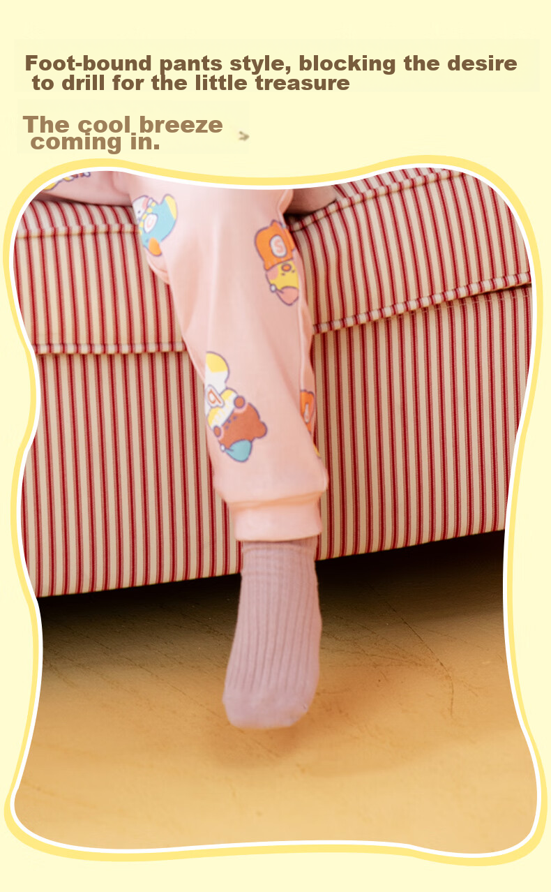 Fenteng Children's Pajamas, Girls' Brown Bear And Cony Rabbit Co-Branded Pure Cotton Sleepwear for Older Childre 22