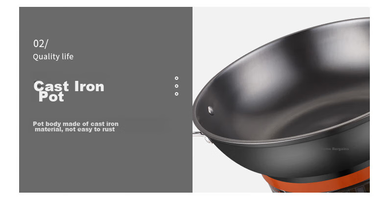 Hui Dang Jia Electric Wok, Multifunctional Electric Hot Pot, Thickened Electric Steamer, Electric Cooking Pot, All-In Cast Iron Pot, Electric Hot Pot, Multi-Purpose Pot Z08-36 21