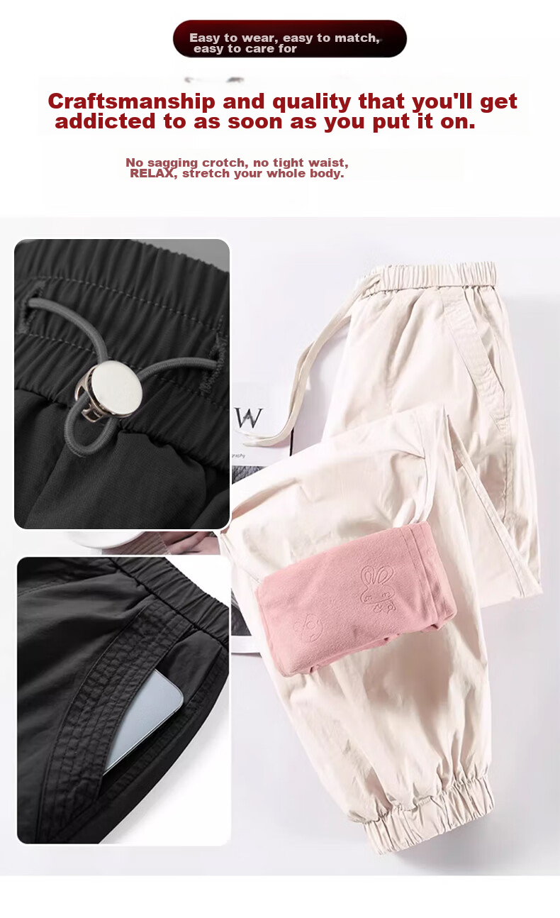 LangSha Women's Workwear down Pants [26 Autumn And Winter New Arrival], Outer Wear White Duck Down Pants, Cold-Resistant Cotton Pants, Northeast Extra Thick Warm Pants 25