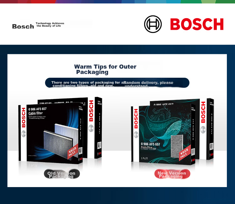 BOSCH Air Conditioning Filter Element 5657 for Camry, Avalon, Corolla, Levin, Wildlander, Highlander, Sienna RAV4 1
