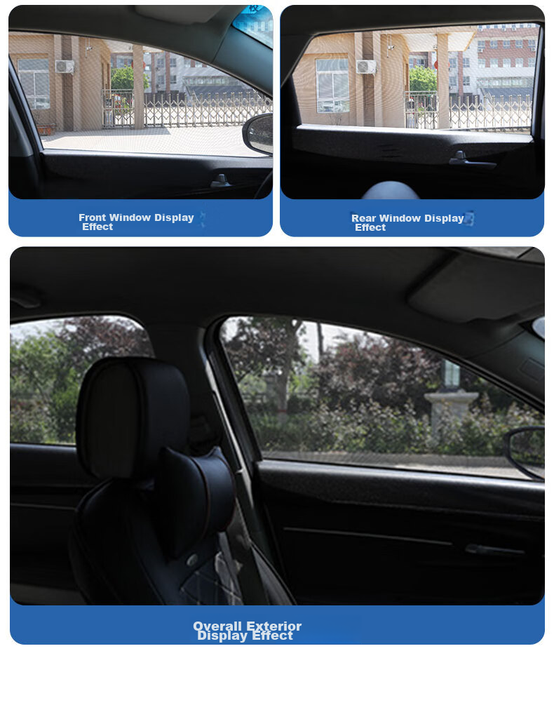 KOOLIFE Car Sunshade, Window Sunshade, Anti-UV Cover, Side Window Sunshade, Mosquito Net, Screen Window, Heat Insulation, Anti-Willow Polle 18