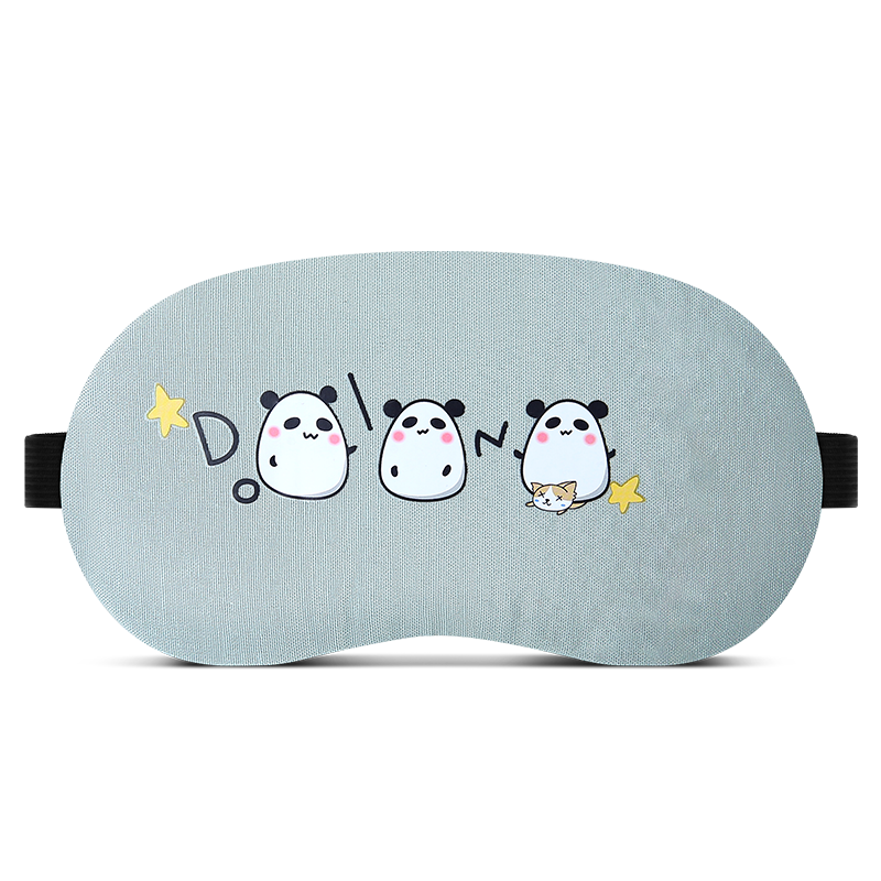 Briars Cold And Hot Eye Mask, Cartoon Sleep Mask with Light Blocking, Unisex Travel Eye Mask, Three Little Bears Desig