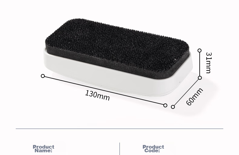 Deli 130*60*31mm Magnetic Whiteboard Eraser, Stylish Office Board Eraser Accessory, Whiteboard Pen Compatible Eraser, Felt Cloth School Blackboard Eraser Glass 50167 15