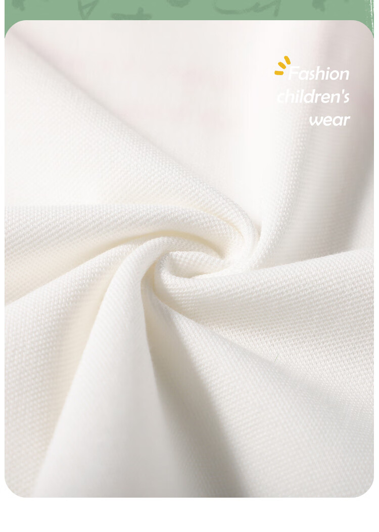 ASK JUNIOR Children's Clothing, Girls' T-Shirt, for Older Kids, Short-Sleeved Summer Wear, Sports Casual Breathable Polo Shirt, White, Size 120 3