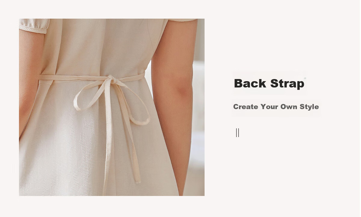 Chushen Summer Short-Sleeve Dress for Women, Fashionable Design V-Neck Waist-Cinching Slimming French-Style Dress S141Q1214 7