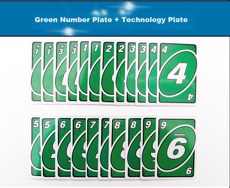 JUA Wuno Classic Uno Card Game Multiplayer Casual Party Poker Board Game Upgraded Version 450g 13
