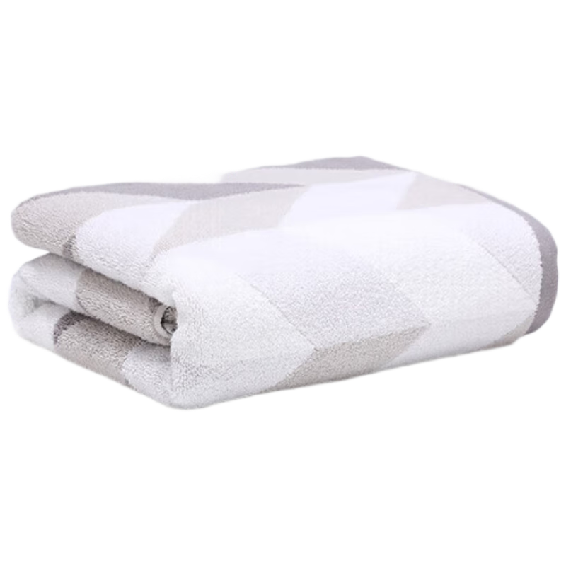 KING SHORE Five-Star Hotel Pure Cotton Sports Bath Towel, Thickened Xinjiang Long-Staple Cotton, Gray, 381g, 140*72cm