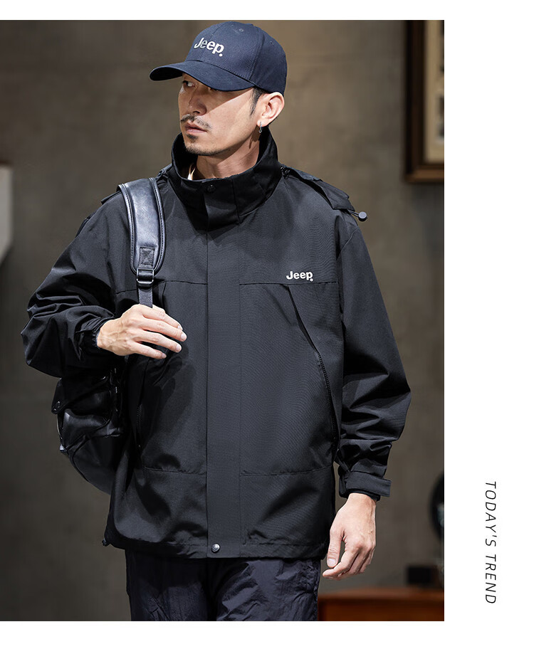 JEEP High-End Tactical Jacket for Men, 2026 Spring And Autumn New Outdoor Mountain-Style Sports Hiking Wear Workwear Jacket Men's Clothing 6