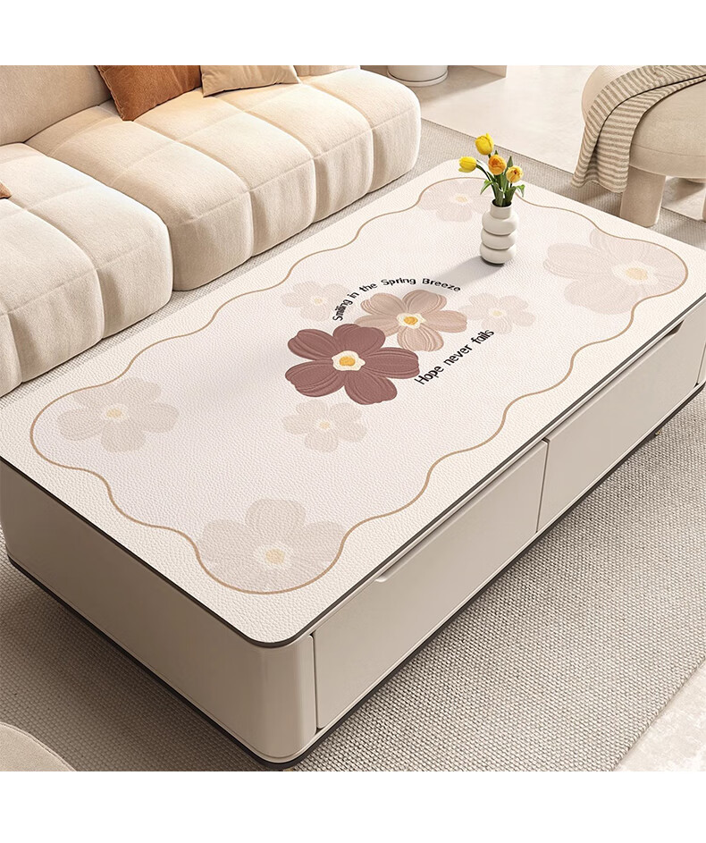 JANMEIJIA Waterproof And Oil-Proof Tablecloth, Washable, Scald-Resistant, Rectangular Dining Table Cover, Coffee Table Mat, PVC Table Pad, High-End Luxury Feel 11