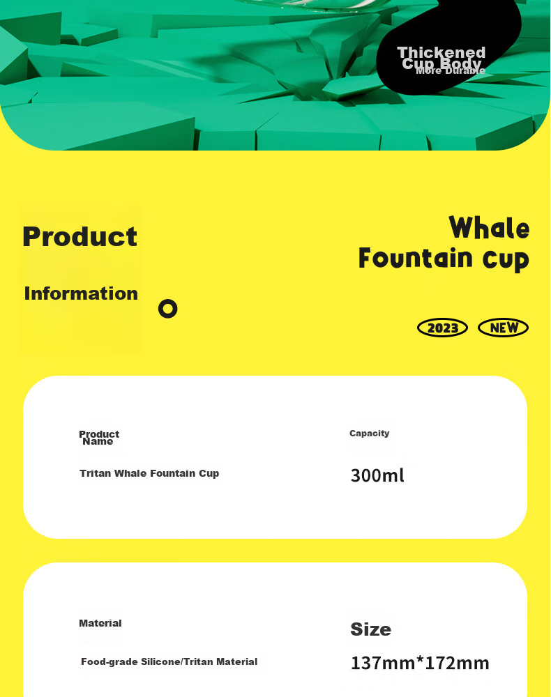 Comobebe Cute Diving Cup for Kindergarten Kids to Love Drinking Water, Children's Water Cup with Straw, Diving Cup, Fountain Cup 19